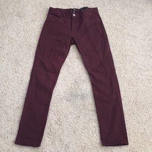 H&M men’s maroon cotton pants (skinny fit)
